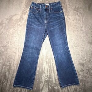 Madewell Jeans Womens Womens Sz 28 Curvi Cali Demi Boot High Rise Dark Wash Blue